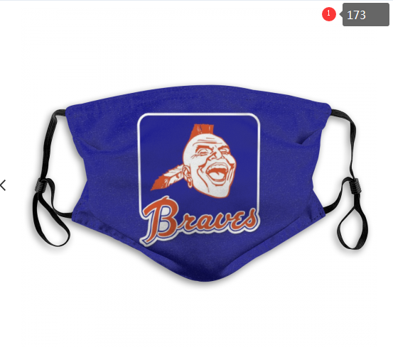 MLB Atlanta Braves #6 Dust mask with filter->mlb dust mask->Sports Accessory